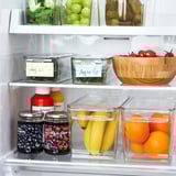 KLIPPKAKTUS Storage box for fridge, transparent, 32x14x14 cm
