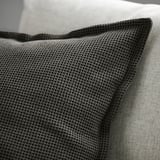 KLOTSTARR Cushion cover, anthracite, 50x50 cm