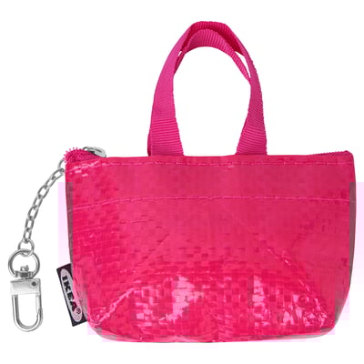 KNÖLIG Key ring, small pink, 9x7 cm