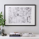 KNOPPÄNG Frame, black, 61x91 cm