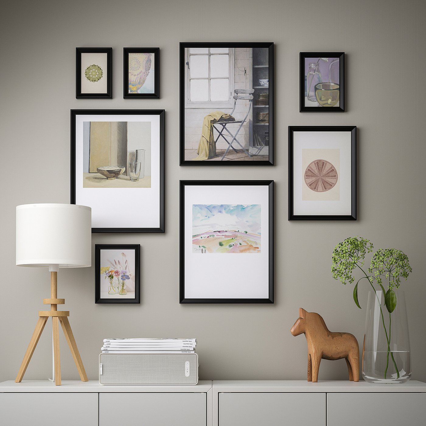 KNOPPÄNG frame, black, 21x30 cm - IKEA