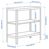 KOLBJÖRN Shelving unit in/outdoor, beige, 80x81 cm