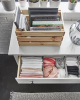 KOMPLEMENT Box, light grey, 25x27x12 cm