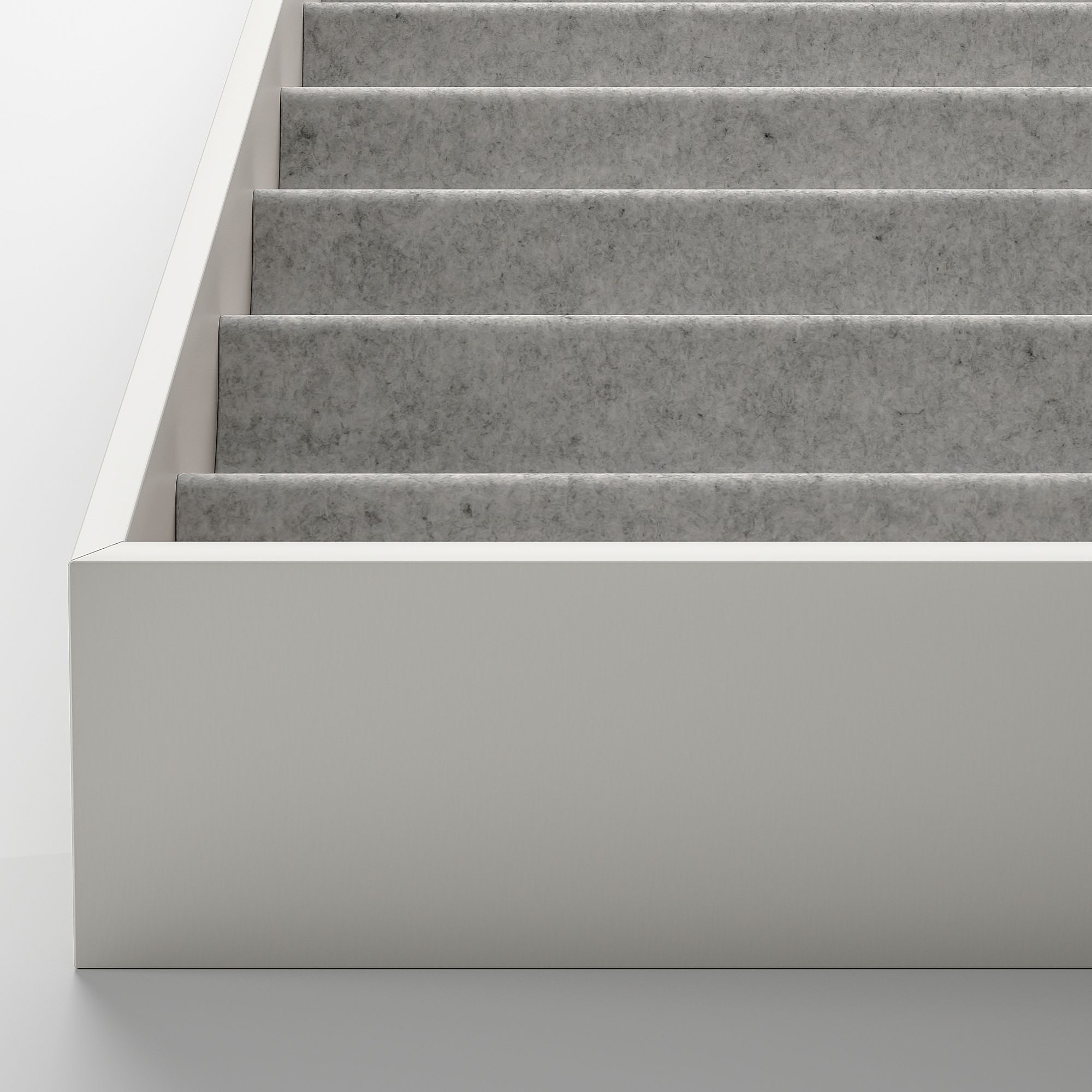KOMPLEMENT Insert with compartments, light grey, 40x53x5 cm