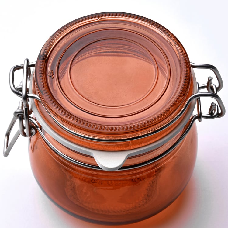 KRÖSAMOS jar with lid, multicolour, 13 cl IKEA