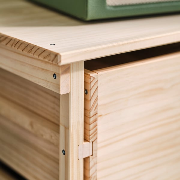 KRONÖREN Chest of 2 drawers, pine, 76x48x55 cm