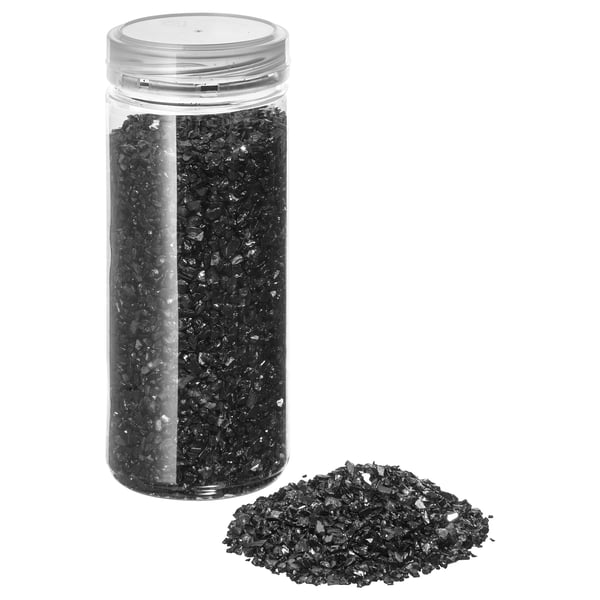 kulort decoration crushed glass black ikea