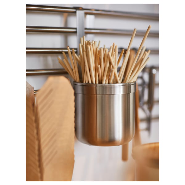 KUNGSFORS Container, stainless steel, 12.0x26.5 cm