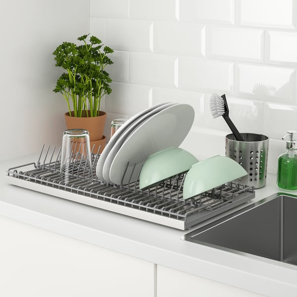 Separated Drain Rack, Dish Drainers Rack With Utensil Holder