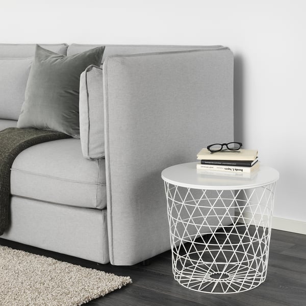 kvistbro storage table white 44 cm ikea