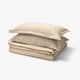 LÄKEVÄNDEROT Duvet cover and 2 pillowcases, beige, 240x220/50x80 cm