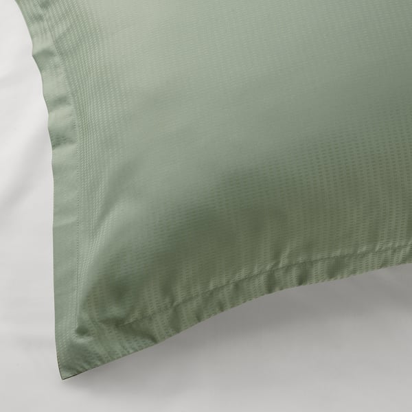LÄKEVÄNDEROT Pillowcase, light grey-green, 50x80 cm