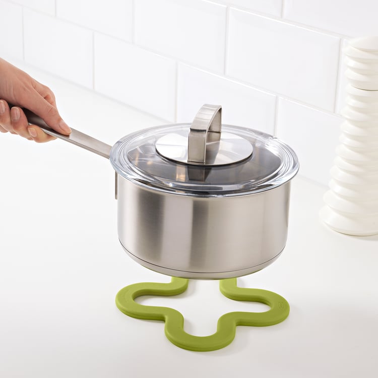 LAGG pot stand, green, 18x18 cm IKEA