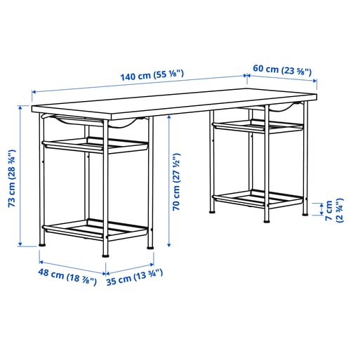 Illustration with measurements for the product: LAGKAPTEN.