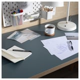 LAGKAPTEN Table top, grey-turquoise, 140x60 cm