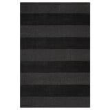 LANDSVÄG Rug, low pile, dark grey, 133x195 cm