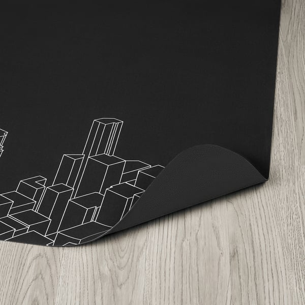 LÅNESPELARE Floor protector, 110x100 cm