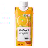 LÅNGLUR Fruit- and vegetable smoothie, orange carrot/persimmon added vitamin C, 330 ml