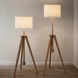 LAUTERS Floor lamp, ash/white