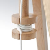 LAUTERS Floor lamp, ash/white