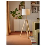 LAUTERS Floor lamp, ash/white