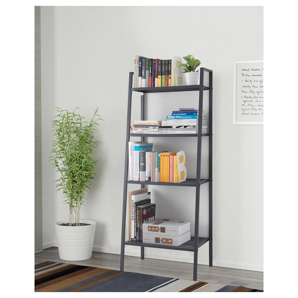 LERBERG Shelf unit, dark grey, 60x148 cm IKEA