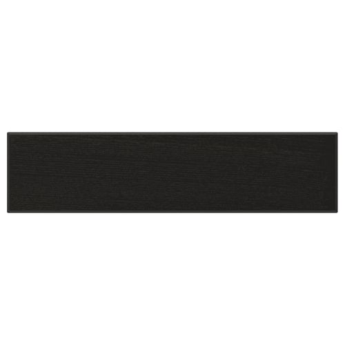 LERHYTTAN black drawer front in solid wood with bevelled edges.