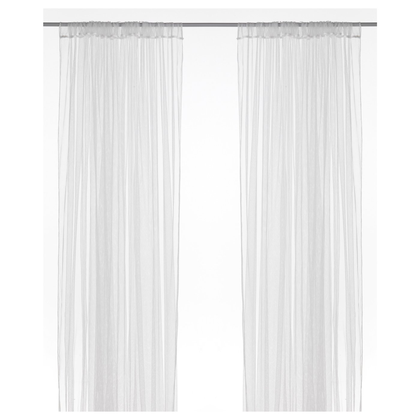 LILL Net curtains, 1 pair, white 