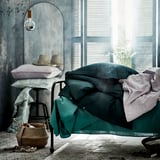 LINDBYN Mirror, black, 60x120 cm
