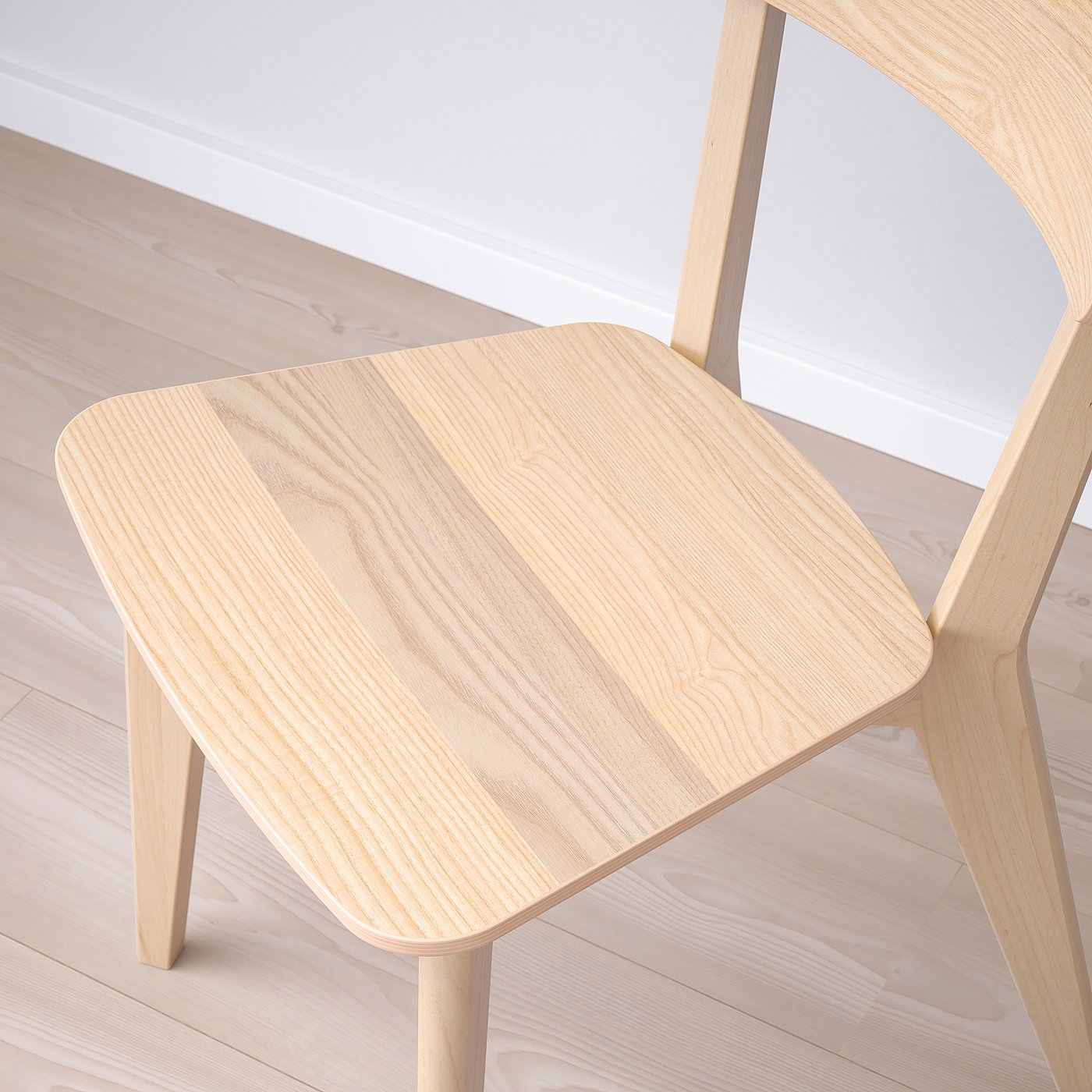 LISABO / LISABO table and 4 chairs, ash veneer/ash, 140x78 cm - IKEA