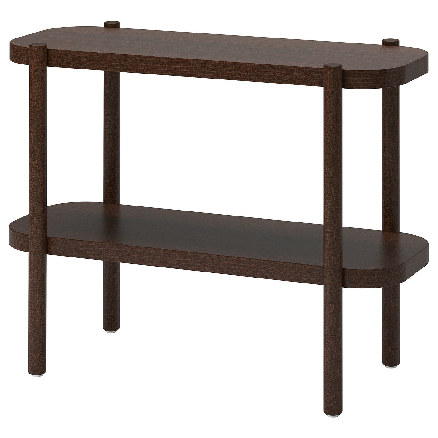 LISTERBY console table, dark brown beech veneer, 92x38x71 cm - IKEA