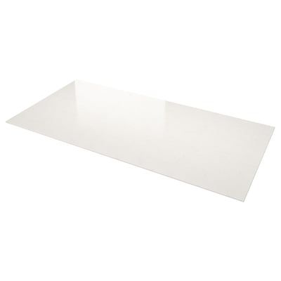 LOCKEBO Custom made worktop, off-white marble effect/glass composite, 1 m²x2.0 cm