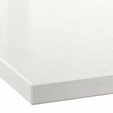 LOCKEBO Custom made worktop, off-white marble effect/glass composite, 1 m²x4.0 cm