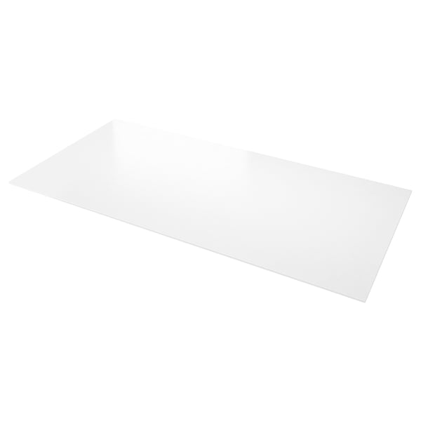 LOCKEBO Custom made worktop, white/glass composite, 1 m²x4.0 cm