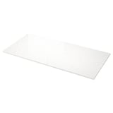 LOCKEBO Custom made worktop, white/grey marble effect/glass composite, 1 m²x4.0 cm