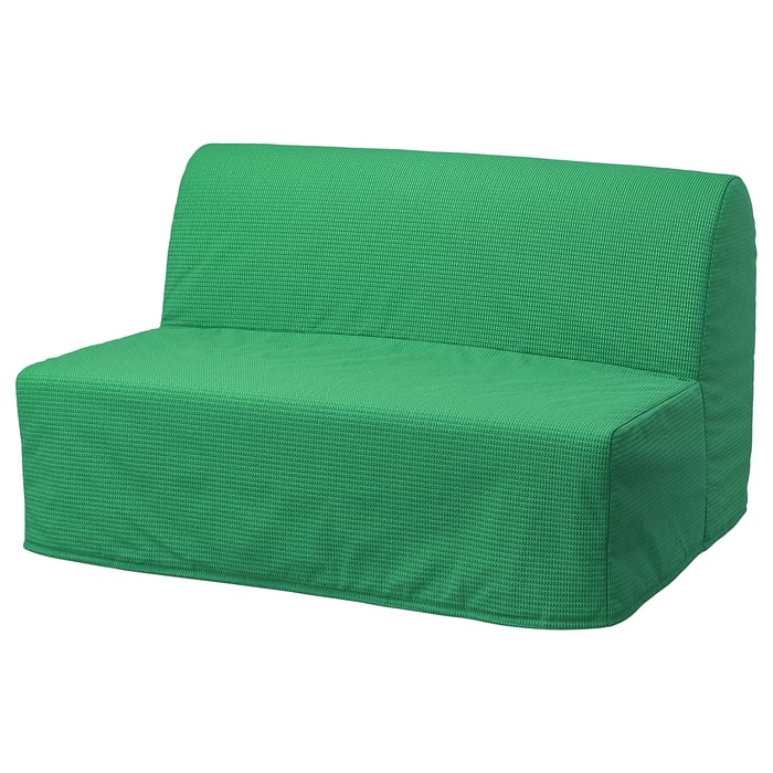 LYCKSELE cover for 2seat sofabed, Vansbro bright green IKEA