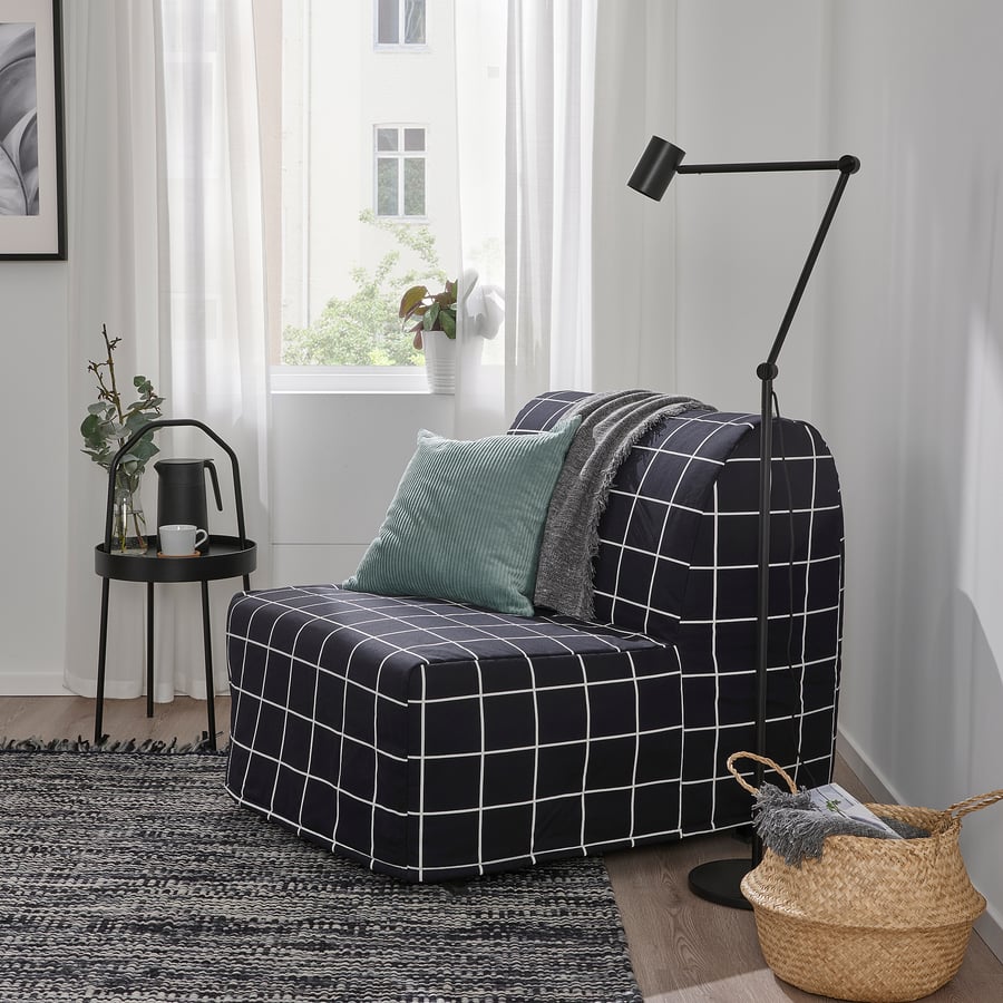 LYCKSELE LÖVÅS Chairbed, Lillsele white/black IKEA