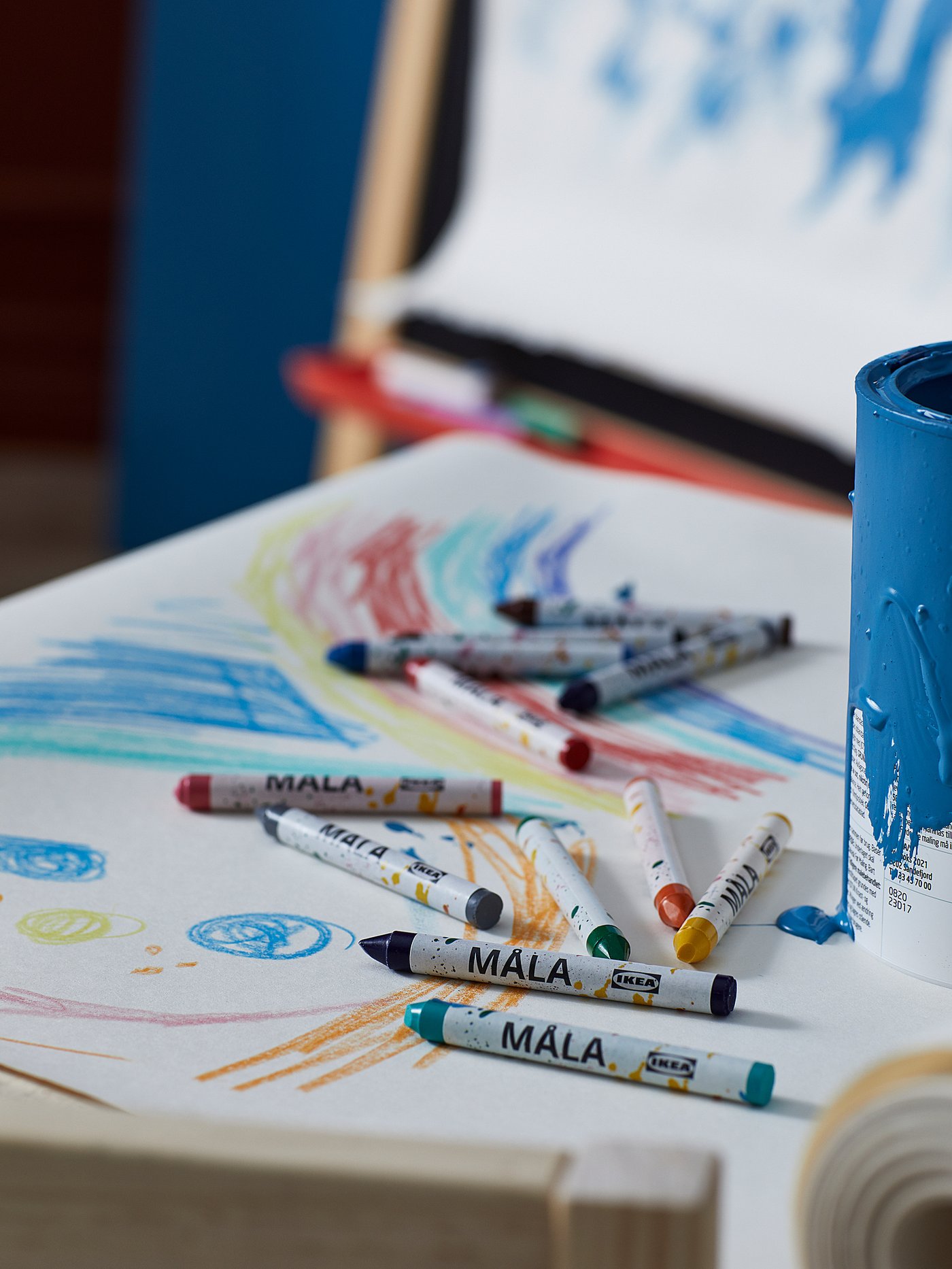 MÅLA wax crayon, mixed colours - IKEA