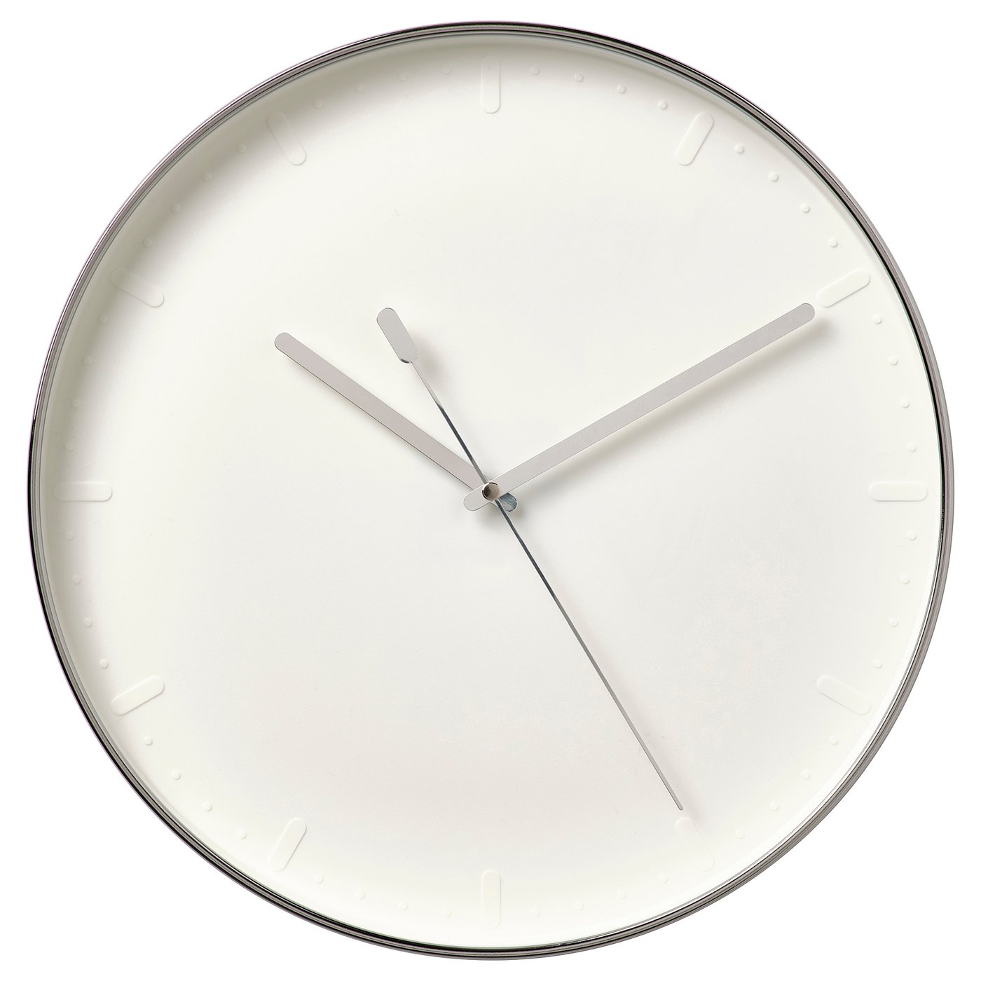 MALLHOPPA Wall clock, silvercolour, 35 cm IKEA