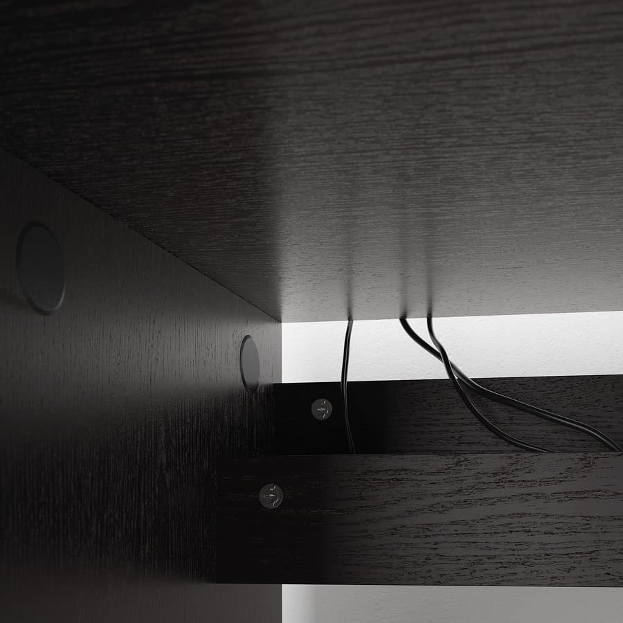 MALM desk, blackbrown, 140x65 cm IKEA