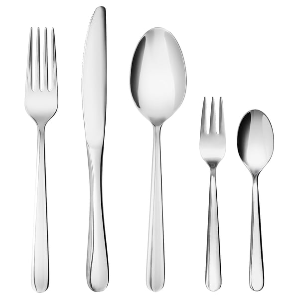 MARTORP 30-piece cutlery set, stainless steel