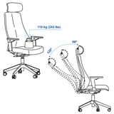 MATCHSPEL Gaming chair, Bomstad black