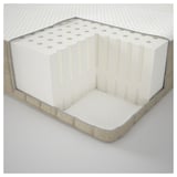 MAUSUND Natural latex mattress, medium firm natural, 150x200 cm