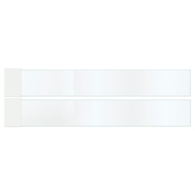 MAXIMERA Add-on side for drawer, medium, glass, 37 cm