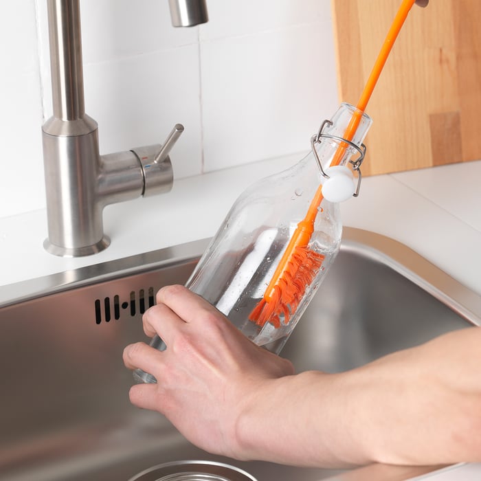 MEDELVÅG bottle brush, orange IKEA