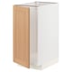 METOD Base cab f sink/waste sorting, white/Vedhamn oak, 40x60x80 cm