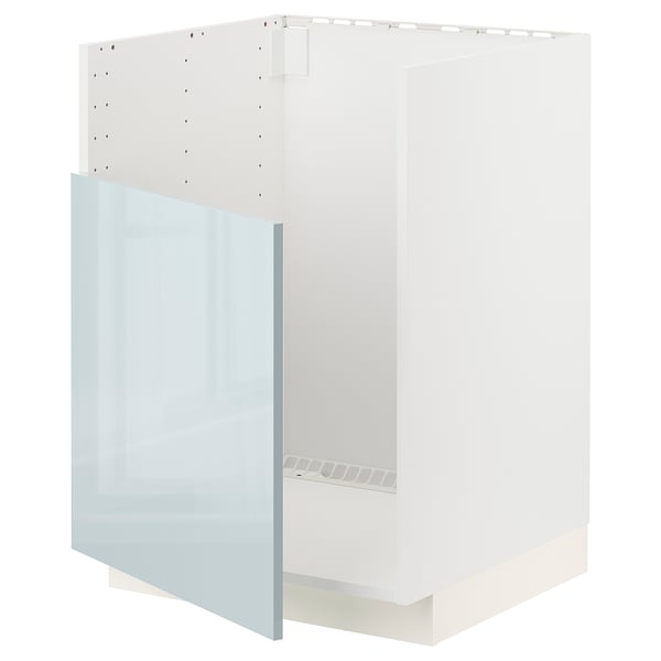 METOD Base cab f TALLSJÖN sink, white/Kallarp light grey-blue, 60x60x80 cm