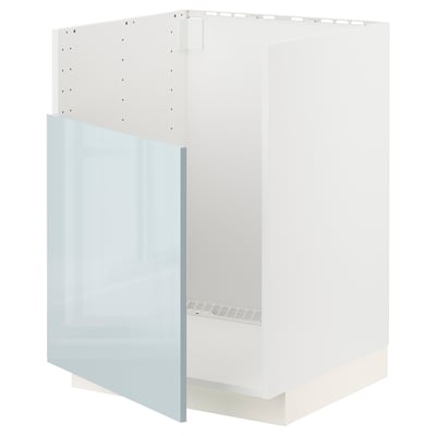 METOD Base cab f TALLSJÖN sink, white/Kallarp light grey-blue, 60x60x80 cm