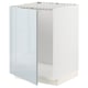 METOD Base cabinet for sink, white/Kallarp light grey-blue, 60x60x80 cm