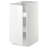 METOD Base cabinet with shelves, white/Ringhult white, 40x60x80 cm